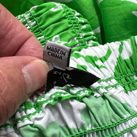 NWOT Rails Seville Smocked Geeen Lotus Midi Dress - Picture 9 of 13